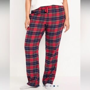 NWT Old Navy Mid-Rise 100% Cotton Plaid Pajama Pants for Women